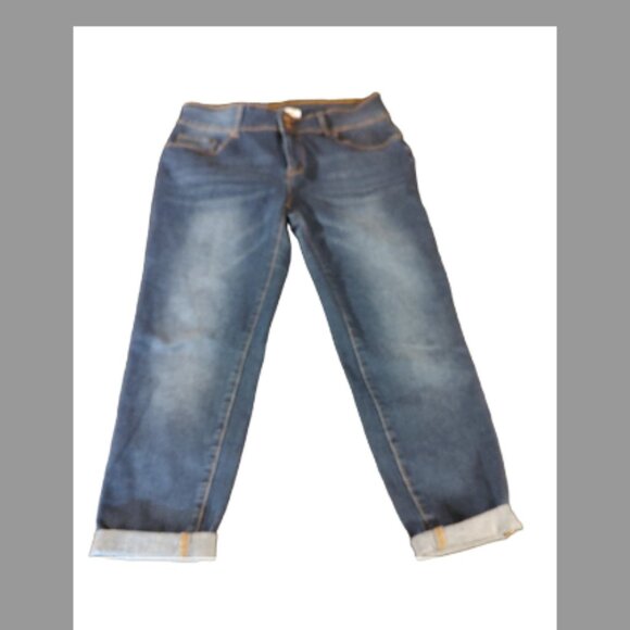 Blue Savvy Denim - Blue Savvy High Rise Crop Stretch  Jeans